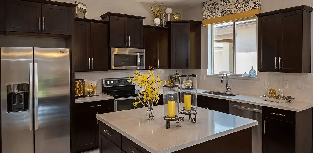 Cabinet painting results with freshly painted kitchen cabinets in Myrtle Beach, SC
