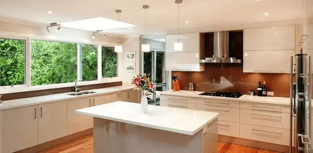 Kitchen cabinet refacing and remodel results in a modern kitchen in Myrtle Beach, SC