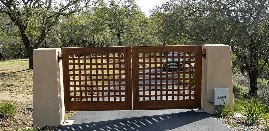 Driveway gate installation for a residential property in Myrtle Beach, SC